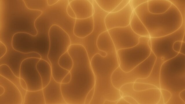 Abstract gold outlines morphing and merging. Seamless loop motion background.