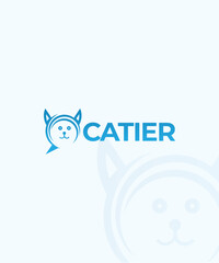 Catier logo Chatting app and website logo