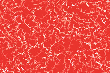 Simple vector texture of marbled meat or wagyu. Seamless pattern of red marbled steak.