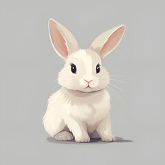 white rabbit rabbit, animal, bunny, isolated, white, easter, pet, mammal, pets, fluffy, fur, cute, hare, small, baby, 