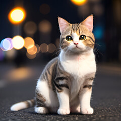 Obraz premium cat on the table cat, animal, kitten, pet, cute, feline, domestic, portrait, fur, eyes, mammal, nature, young, pets, 
