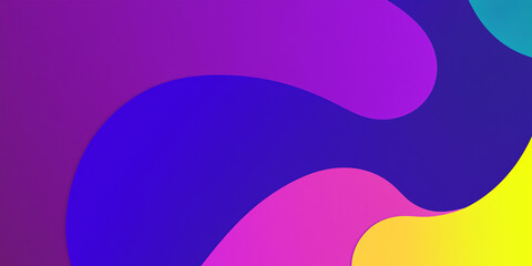 Colourful abstract curves and elements, background webdesign / deco