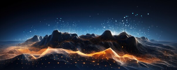 abstract colorful mountain wave wallpaper