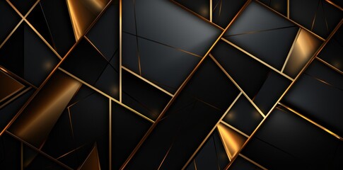 black gold lines with a gold inset