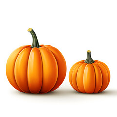 simple, stylized pumpkin icon in a 1:1 aspect ratio, with smooth curves and subtle shading on a white canvas.