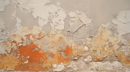 Printed kitchen splashbacks Old dirty textured wall The crumbling wall of the building needs major repairs. Facade of a house with damaged plaster. Photophone for retro filming. Illustration for varied design.