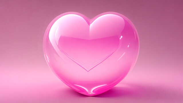 pink heart bubble pink background
