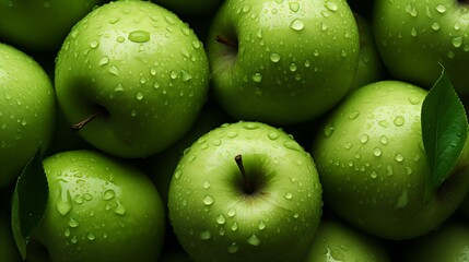 Crunchy Green Apples: Fresh and Healthy Organic Fruit. Juicy, Sweet, and Naturally Delicious.