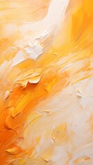 Multi color oil painting orange ocher and white Ai generated art
