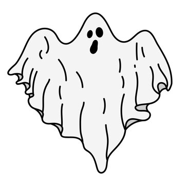 Ghost vector illustration sticker