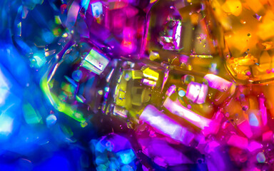 Colourful abstract macro/microscope elements, forms, bubbles, shiny, cristals / background, ebdesign, wallpaper