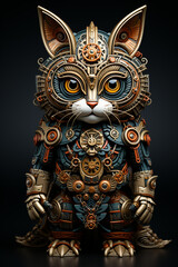 Obraz premium Charachter unique and distinctive design, toy style, suurealism created with Generative Ai
