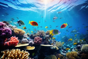 Foto op Canvas coral reef and fish © BetterPhoto
