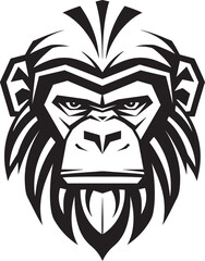 Baboon Regal Emblem Baboon Leadership Symbol