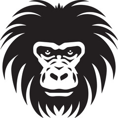 Regal Primate Logo Baboon Sovereign Insignia