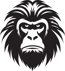 Abstract Ape Logo Baboon King Logo