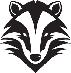 Badger Crowned Crest Badger Leadership Symbol