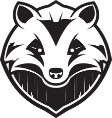 Badger Crowned Symbol Badger Sovereignty Crest