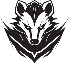 Badger Monarchy Badge Fearless Leader Icon