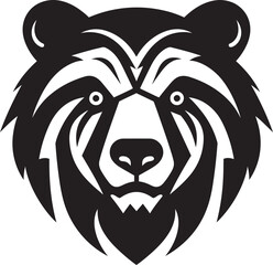 Bear Head Monogram Bear Crown Design