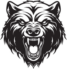 Bear Clan Insignia Bear Crowned Symbol