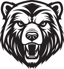 Bear Dynasty Heraldic Mark Majestic Black Bear Emblem