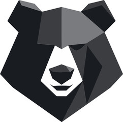 Fototapeta premium Bear Crowned Emblem Bear Sovereign Seal