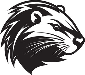 Beaver Head Monogram Beaver Crown Design © BABBAN