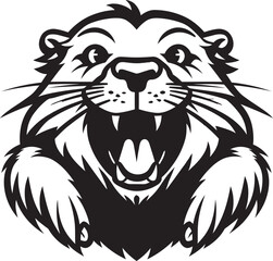 Black Beaver Heraldry Beaver Kingdom Insignia