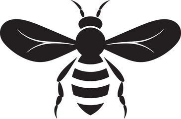 Buzzing Bee Icon Bee Crowned Emblem