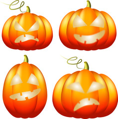 halloween pumpkin set