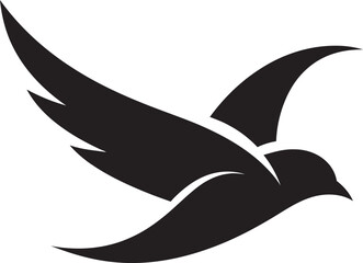 Graceful Hummingbird Emblem Geometric Toucan Symbol