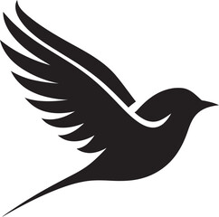 Stylized Seagull Design Swift Swallow Logo