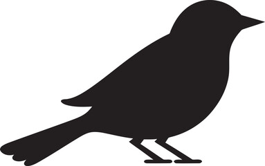 Stylized Heron Icon Crow's Vigilance
