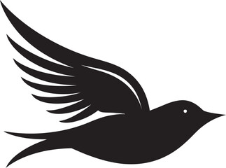 Minimalist Avian Emblem Feathered Elegance
