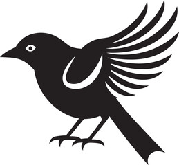 Regal Crane Symbol Stork in Flight Icon