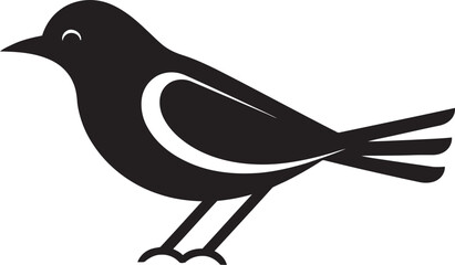 Stylized Raven Icon Puffin Precision