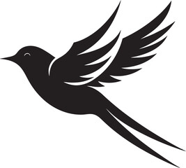 Elegant Owl Silhouette Regal Raven Symbol