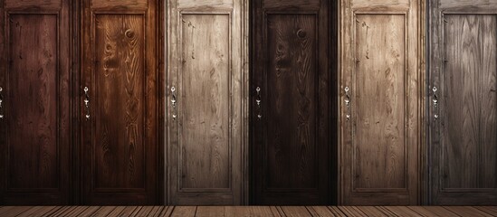 Fresh laminate door designs and wooden texture wallpaper
