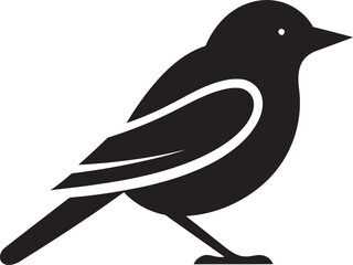 Serene Parrot Emblem Abstract Eagle Crest