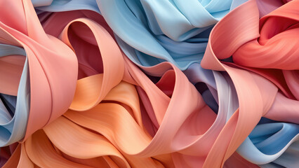Abstract wave background, elegant folded fabric