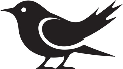 Phoenix in Flight Vector Graceful Peacock Crest