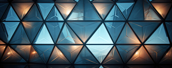 Architecture of geometry at glass window