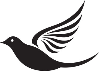 Obraz premium Swift Albatross Vector Minimalist Kangaroo Silhouette