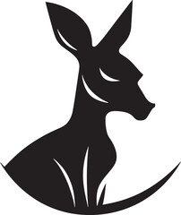 Kangaroo Outback Badge Kangaroo Hopping Logo