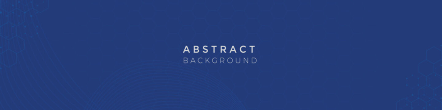 Blue abstract background linkedin banner template