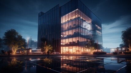 Fototapeta premium Office building gaming high resolution beautiful image Ai generated art