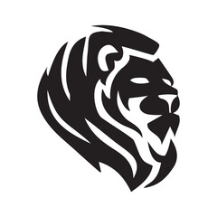 Lion Head Logo Vector illustration