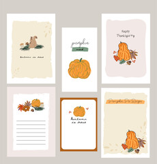 fall harvest season cartoon illustration clipart