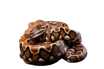 The Beautiful Boa Constrictor on transparent background